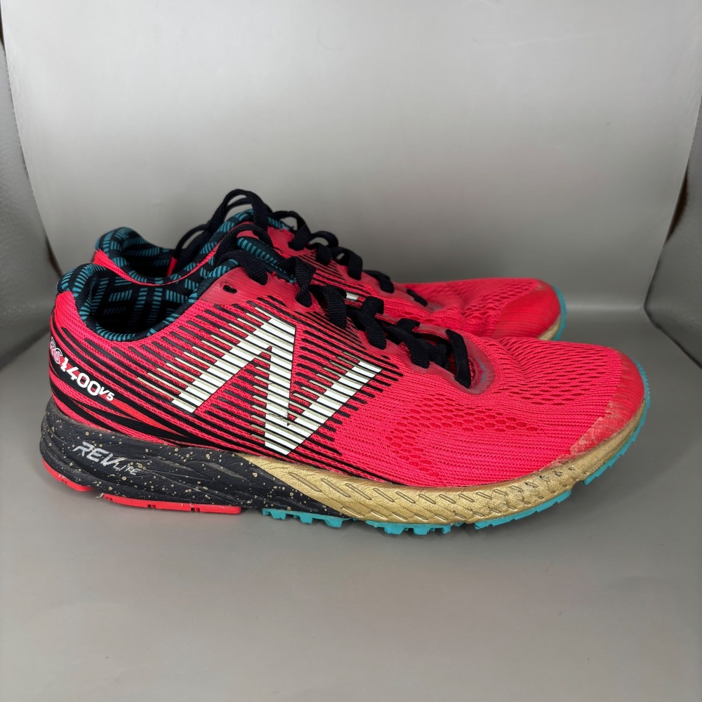 New Balance 1400v5 NYC Marathon Pink Gold Running Shoes W1400NY5 Womens 6.5